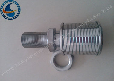 304 Stainless Steel Water Nozzle , Rotary Screen Filter 0.05-1mm Slot