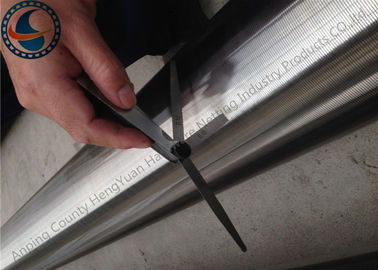 Anti Corrosion Wedge Wire Screen Pipe , Stainless Steel Wedge Wire Mesh Tube
