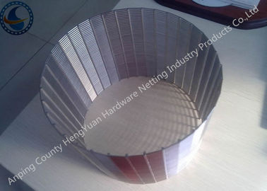 Anti Cohesive SS Wedge Wire Screen Pipe / Vee Wire Wrapped Screen