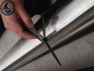 High Rigidity Wedge Wire Screen Pipe , 316L Stainless Steel Mesh Tube OD 35mm