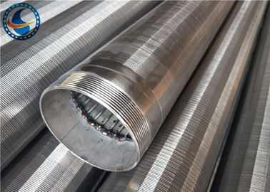 Long Using Life Wedge Wire Sieve Filters / Wedge Wire Screen Pipe Sieve Bend Screen Non Plugging Easy Clean