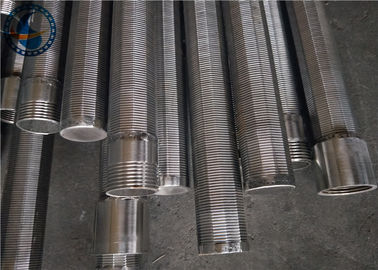 Stainless Steel 304 OD 76mm Wedge Wire Screen With M32 Male Thread