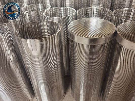 316l Stainless Steel Vee Wire Hydrogenation Wedge Wire Filter Screen