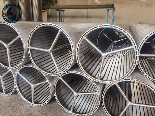 316l Stainless Steel Vee Wire Hydrogenation Wedge Wire Filter Screen