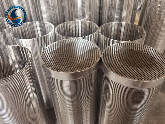 316l Stainless Steel Vee Wire Hydrogenation Wedge Wire Filter Screen