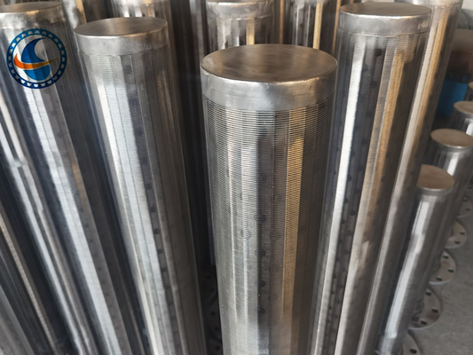 Slot 0.025mm Wire Wrapped Pipe Continuous Slot Cylinder