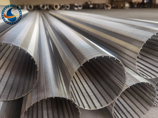 Wastewater Treatment Wedge Wire Screen Tube 25um Slot