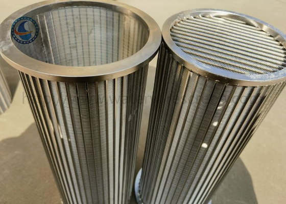 SS 316 slot 40 filtro per schermo a filo a cuneo tipo Johnson
