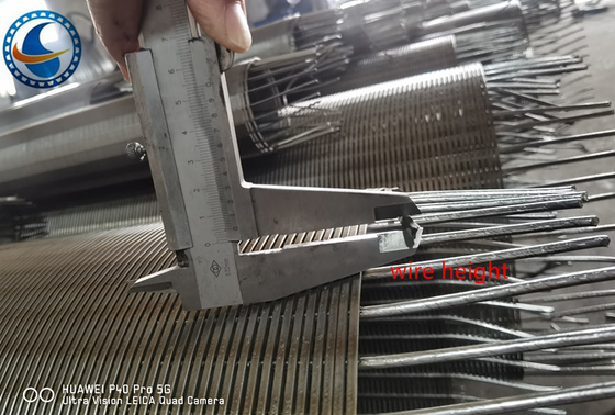 OD 273mm V Wire Johnson Wire Screen Acciaio inossidabile non magnetico