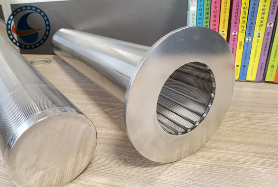 Tipo di filtro a maglia di acciaio inossidabile 304 a base di canna di acciaio inossidabile a fessura continua tipo di filtro da fuori verso l'interno forma di filo 3 * 4,6 mm a forma di V
