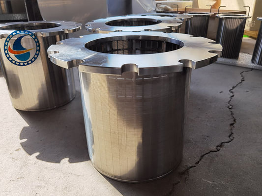 Tubi resistenti alla corrosione di lunghezza 500 mm in acciaio duplex 2205 a filo a cuneo per l'industria petrolifera e del gas