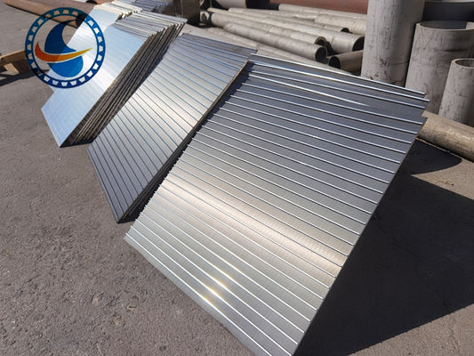 620 mm di larghezza Acciaio inossidabile AISI 316L Piastre di schermo a filo a cuneo con superficie di lavaggio acido