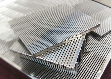 I pannelli dello schermo di Johnson Slot Sieve Wedge Wire placcano l'acciaio inossidabile per filtrazione della polpa