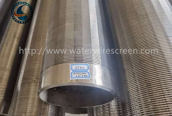 Tubo del filtro per pozzi dell'acciaio inossidabile 304 resistente alla corrosione per la dimensione 0.25mm della scanalatura dell'acqua freatica