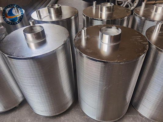 Acciaio inossidabile cilindrico scanalato del filtro 316l del canestro del filtro dal cavo del cuneo
