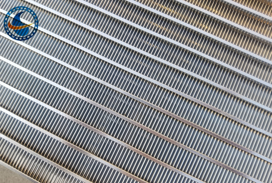 Saldatura di resistenza elettrica scanalata di acciaio inossidabile Vee Wedge Wire Screen Panels