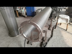 Filtro per schermo a filo rotante a tamburo a cuneo senza spina per industria petrolifera