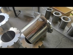 Silindro per schermo in acciaio inossidabile saldato da 25 μm a fessura di filo di cuneo