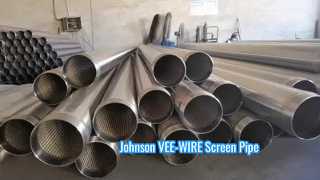 Tubo filtrante Johnson VEE-WIRE in acciaio inossidabile da 100 bar