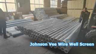 Schermi per pozzi galvanizzati a basso tenore di carbonio Johnson Vee Wire